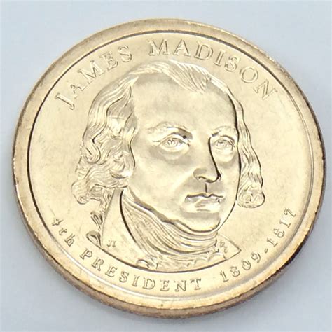 2007 P James Madison One 1 Dollar President United States Uncirculated ...