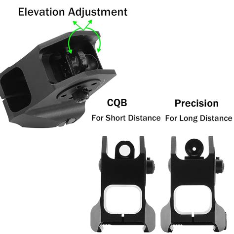 Ar15 Iron Sights Fixed Iron Sights Set – Front & Rear Backup Sights For ...