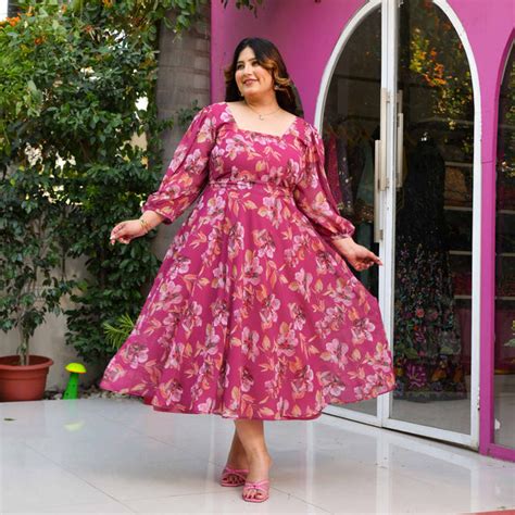 Buy Plus Size Western Dresses for Women | Meera Plus Size