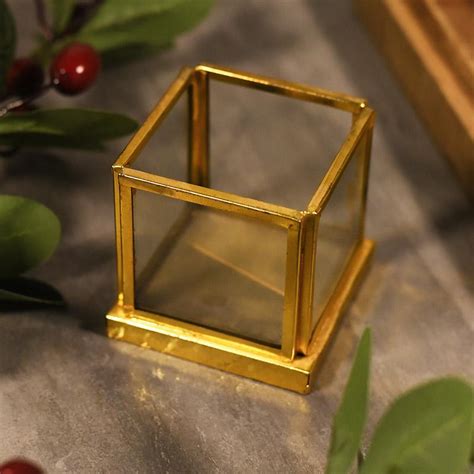 Buy Harmonised Cube Shaped Tea Light Holder Online in India - Mypoojabox.in