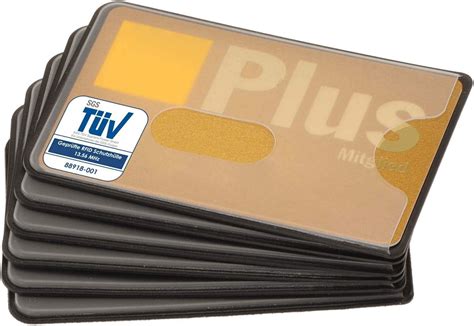 Amazon.com: valonic set of 6 RFID blocking sleeves - transparent front ...