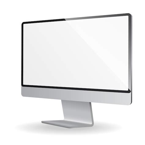 Modell für elektronische Geräte Weißer Desktop-Monitor Neue Version der ...