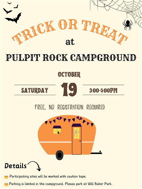 Trick or Treat at Pulpit Rock Campground - Decorah Park & Recreation ...