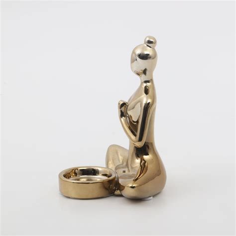 Buy Brighton Ceramic Namaskara Figurine with T-Light Holder from Home ...