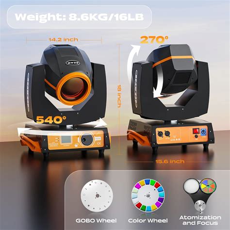 Buy 7R 230W Beam Sharpy Moving Head Light - 17 Gobos RGBW Beam Lights ...