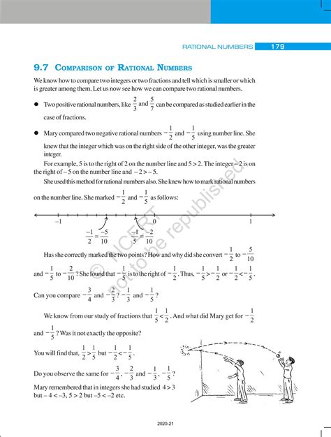 Rational Numbers - NCERT Book of Class 7 Mathematics