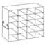 Cole-Parmer Upright Freezer Rack for Standard 3" Boxes, 4 x 5 Array ...