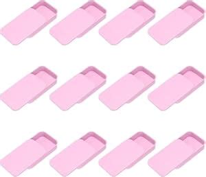 Hunky Dory 12pcs 10gram Pink Aluminium Small Slider Top Tin Lip Balm ...