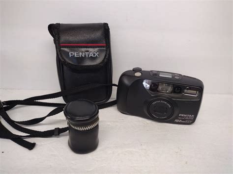 PENTAX IQZoom EZY Autofocus 35mm Camera 38mm-70mm Tested Works! Case ...