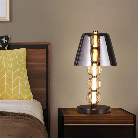 LustraDome Silver Bead Glass Table Lamp – Light Art Studio | Crafting ...