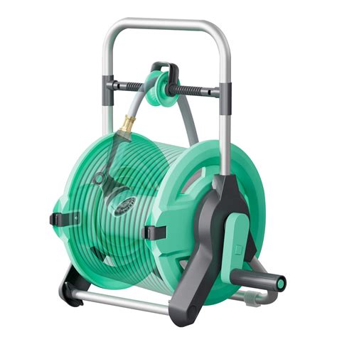 HVNPSH Garden Hose Reel Cart, Hold Up to 100 Ft of 1/2" Hose, Wall ...