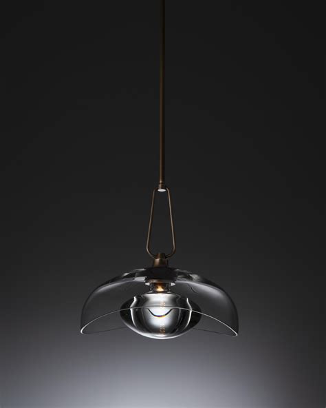 Beckon Pendant, Dark Amber Bronze Patina with Stem For Sale at 1stDibs