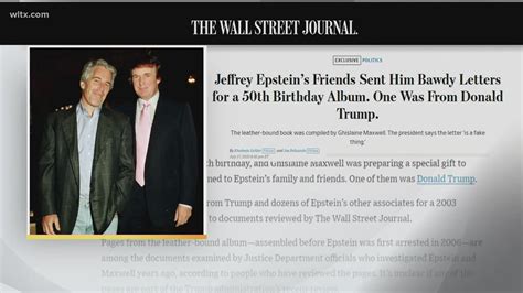 Trump sues WSJ for $10B over Epstein birthday letter report | wltx.com