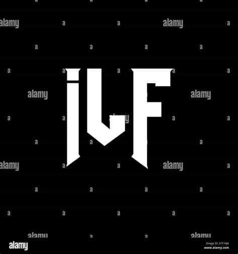 ILF letter logo design for technology company. ILF logo design black ...
