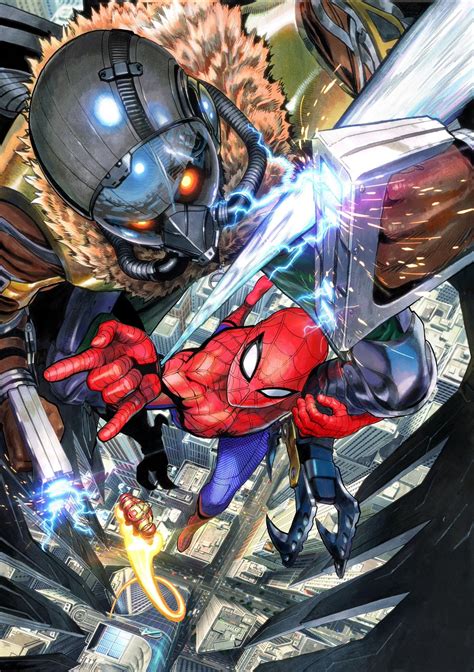 Spider-Man Homecoming "Spider-Man vs The Vulture" art by Yusuke Murata ...