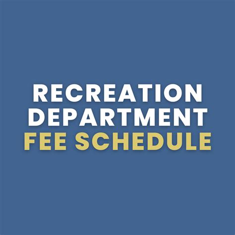 Fee Schedules | Manheim Township, PA - Official Website