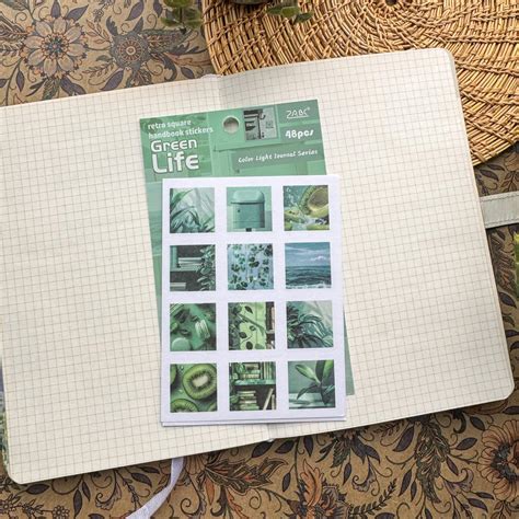 GSSHB604|G-8| - sticker light color life book hand account sticker bag ...
