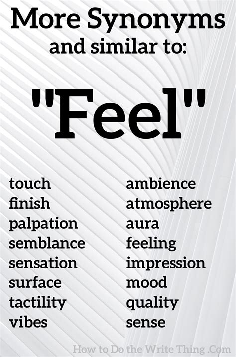 Feelings Synonym