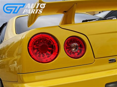 Clear Red LED Tail Lights for 99-02 Nissan Skyline R34 GTR GTT ...