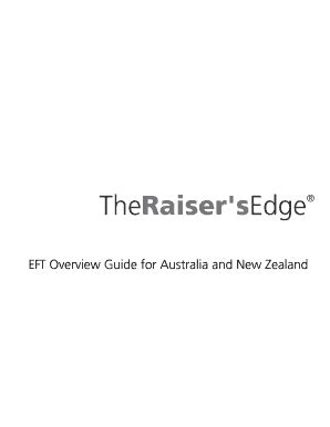 Fillable Online EFT Overview for Australia and New Zealand for The ...