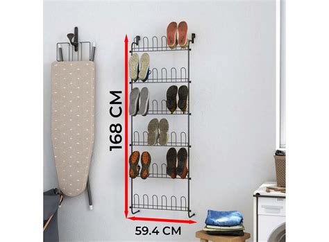 6 Tiers Wall Mounted Shoe Rack
