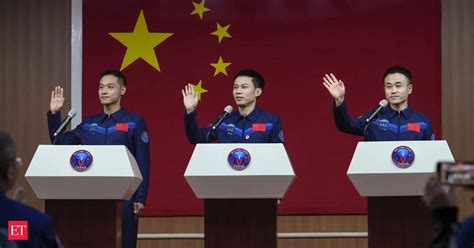 China's youngest-ever crew of astronauts heads to space station - The ...