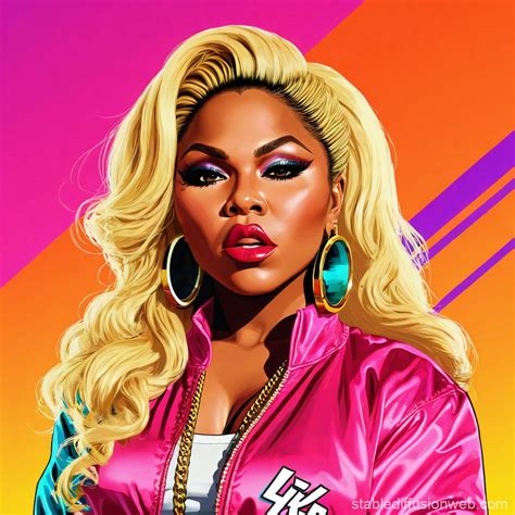 Lil Kim Female Rapper Portrayal | Stable Diffusion Online