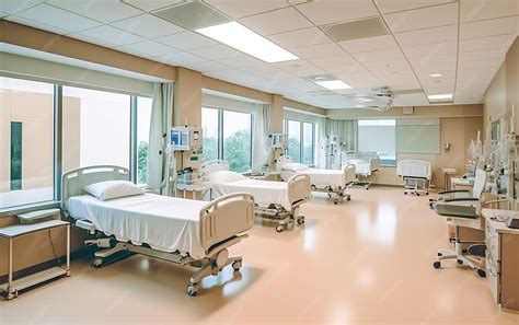 Premium AI Image | Modern hospital ward interior with patient beds - what is a ward