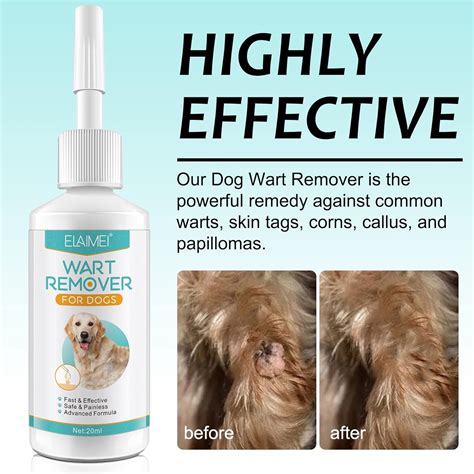 Dog Wart Remover 20ML Dog Skin Tag Remover Rapidly Eliminates Pets ...