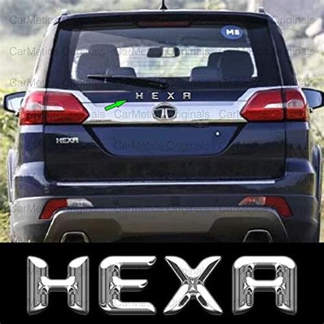 CarMetics Hexa 3D Letters (3D Stickers 3D Logo 3D Emblem for Tata Hexa ...