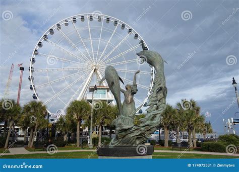Myrtle Beach,SC/USA - 1-10-2020: the SkyWheel Ferris Wheel Along the ...