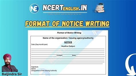 Image result for Notice Writing Class 12th Format