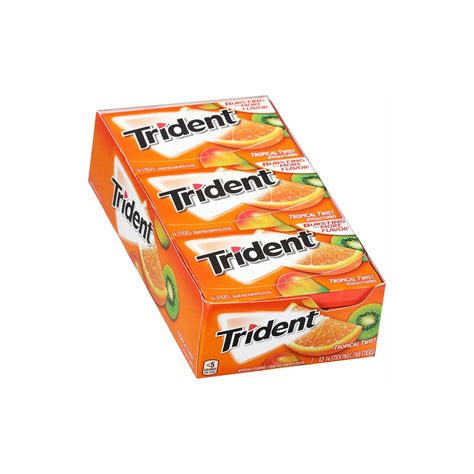 New Trident Unwrapped Gum Upc
