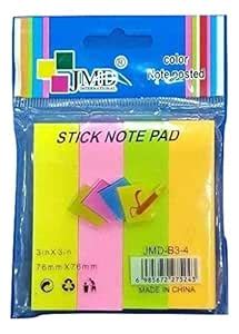 Generic JMD International 36 pieces Color Stick Note Pad 3X3 Inch ...