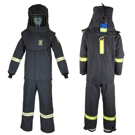 Oberon Arc Flash Clothing Kit, Black, S TCG4B-ESL-S+HVSL | Zoro