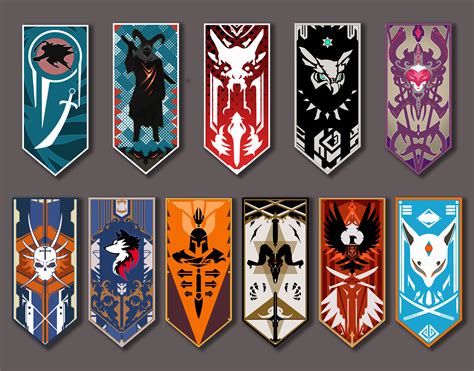 ArtStation - Clan Banners | Heraldry design, Fantasy concept art, Cool ...