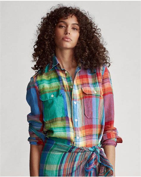 ralph lauren madras shirt| Enjoy free shipping