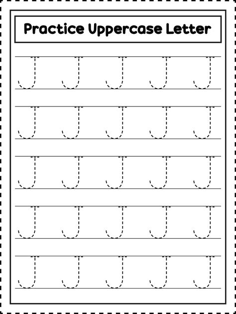 Perfect Letter J Tracing Practice For Kids