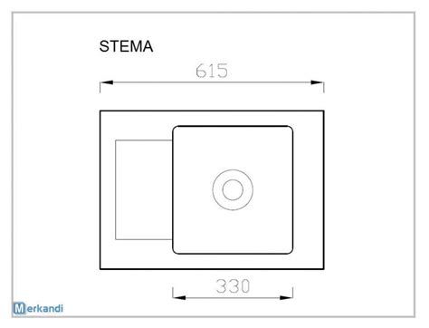 Granite sink single-chamber Stema - Poland, New - The wholesale ...