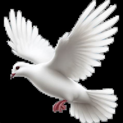 A flying white dove emoji hd quality emoji | AI Emoji Generator