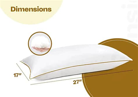 Sleepsia Microfiber Large Fluffy Ultra Soft Hotel Pillows for Sleeping ...