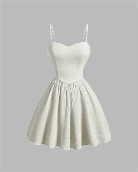 Cream Sleeveless Flared Mini Dress - Littlebox India