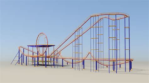 Roller coaster 3D Model $19 - .blend .obj .fbx .stl - Free3D