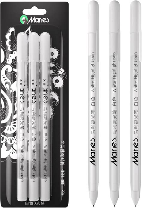 RVOGJP White Pens, 3Pack, White Gel Pens for India | Ubuy