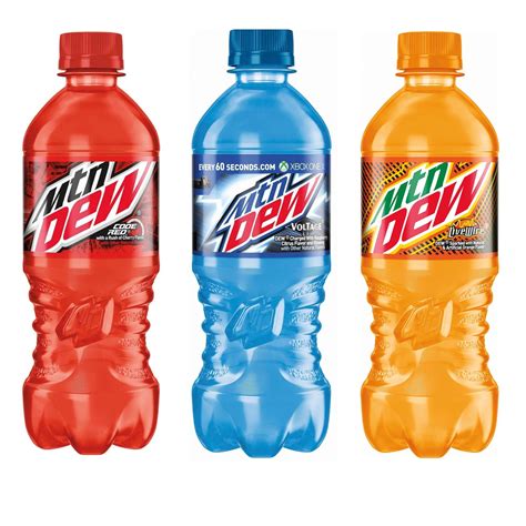 Mountain Dew Soda Variety Pack 20oz Bottles, 10 Units - Code Red ...