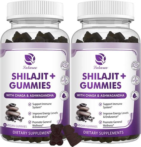 Amazon.com: Pure Himalayan Organic Shilajit Gummies - 800 mg Natural Organic Shilajit Resin with ...