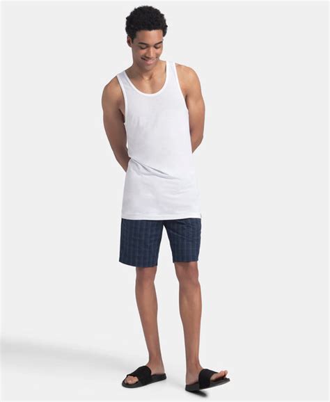 Buy Bamboo And Tencel Modal Blend Sleeveless Vest With Extended Length ...