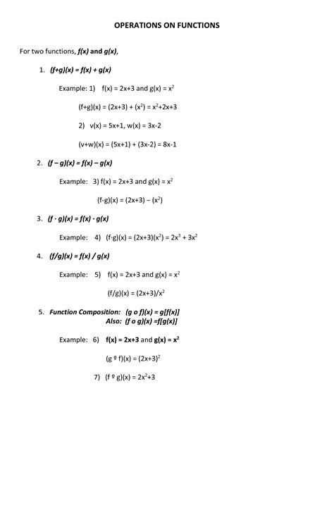 Image result for How to Solve Function Operations