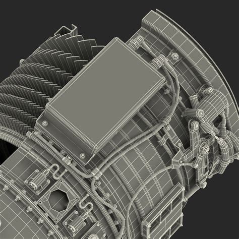 3D model Turbojet Engine Sectioned | 3D Molier International