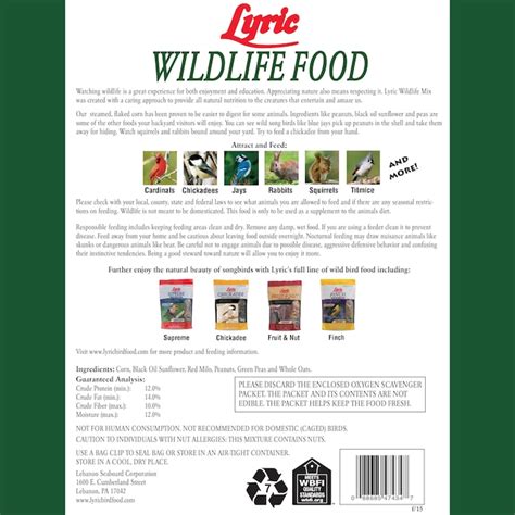 Lyric Wildlife Critter Food for Deer, Turkeys, Wild Bird (blend) Bird ...
